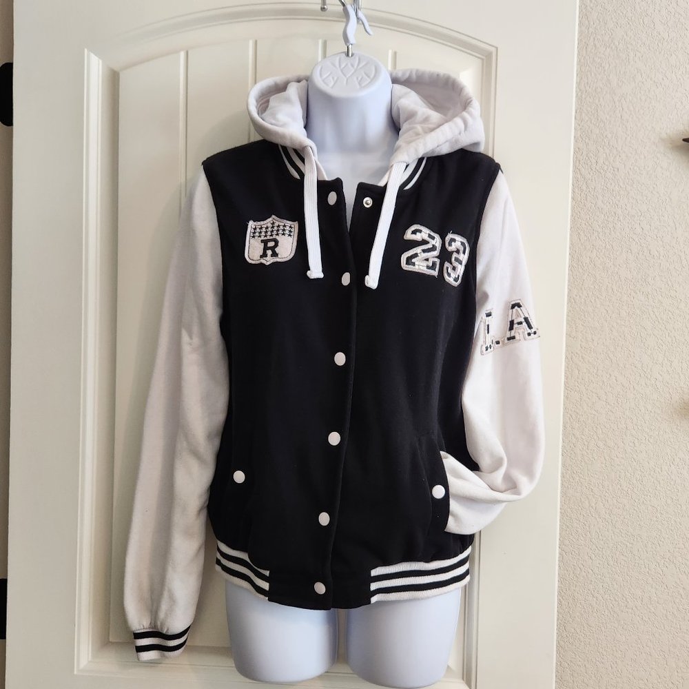 New Look LA Raiders Varsity Jacket Black/White